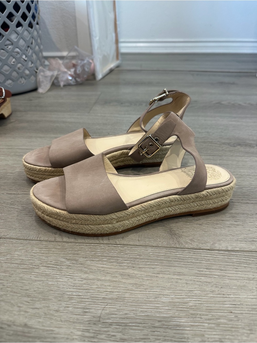 Women's Taupe Espadrille Platform Sandals - Sleek Summer Style